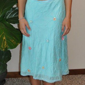 Cynthia Steffe Skirt With Sequins Flowers Size 8